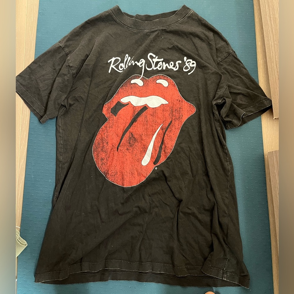 COTTON ON oversized rollling stones baggy t-shirt with vintage coloring